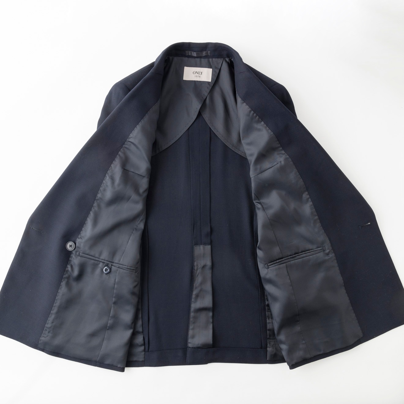 ≪入荷予定≫ダブルブレスト/4つ釦/ネイビー/無地/レディース/春夏