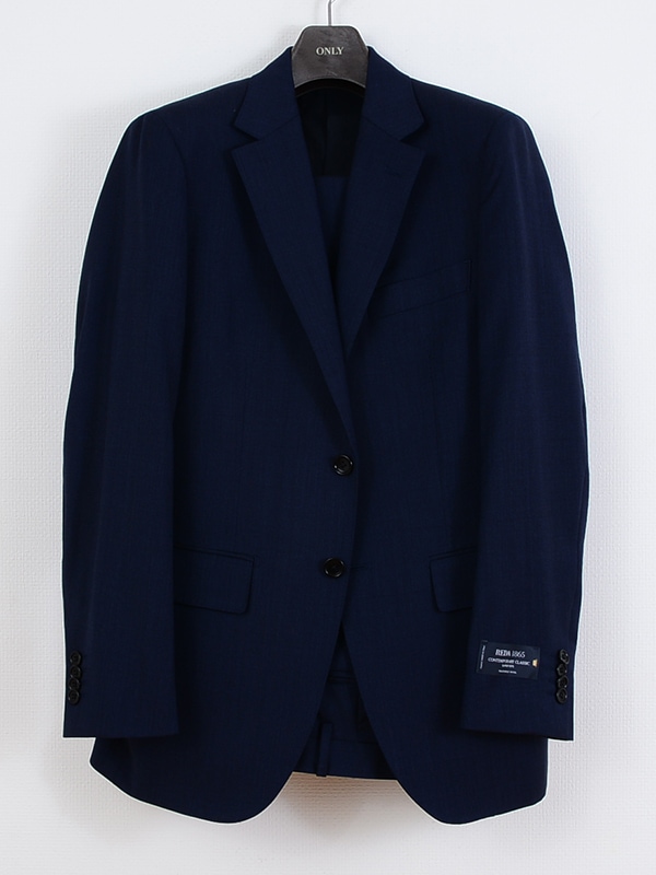 【極美品・近年モデル】ミツミネ×REDA　super110　スーツ　紺色　S位 ≪WEB限定≫PREMIO/REDA/レダ/SUPER110'S/ネイビー/柄無地