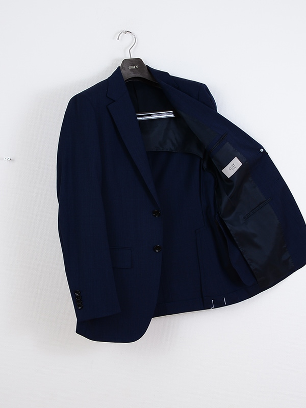 【極美品・近年モデル】ミツミネ×REDA　super110　スーツ　紺色　S位 ≪WEB限定≫PREMIO/REDA/レダ/SUPER110'S/ネイビー/柄無地