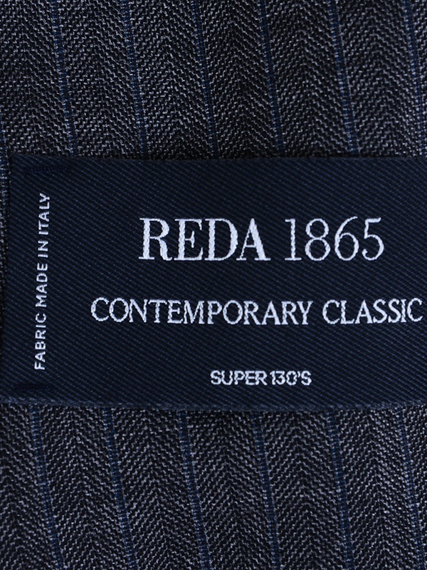 ≪WEB特価≫REDA/レダ/SUPER130'S/毛100％/グレー/ストライプ