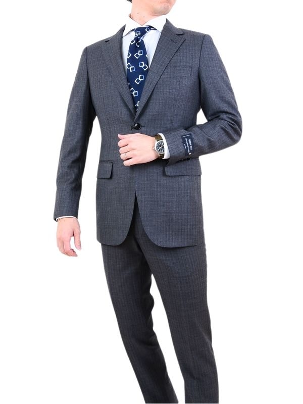 ≪WEB半額≫REDA/レダ/SUPER130'S/毛100％/グレー/ストライプ