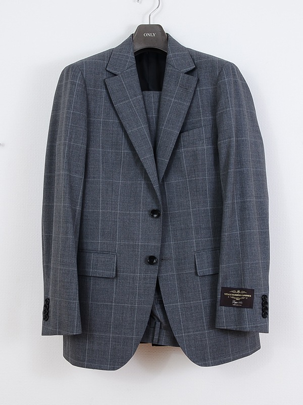 ≪半額SALE≫CANONICO/カノニコ/SUPER110'S/毛100％/グレー/チェック