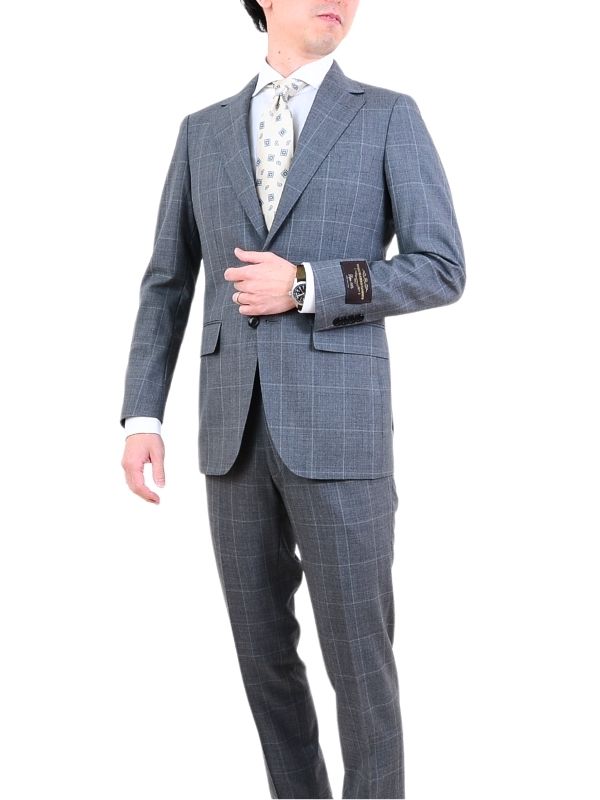 ≪WEB半額≫CANONICO/カノニコ/SUPER110'S/毛100％/グレー/チェック