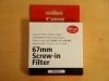 Canon ¥¥ä¥Î¥ó PROTECT¥Õ¥£¥ë¥¿¡¼ 67mm Screw-in Filer EF¥ì¥ó¥ºÍÑ
