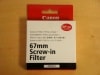 Canon Υ PROTECTե륿 67mm Screw-in Filer EF