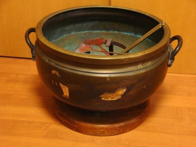 火鉢灰ならしレトロ骨董アンティーク