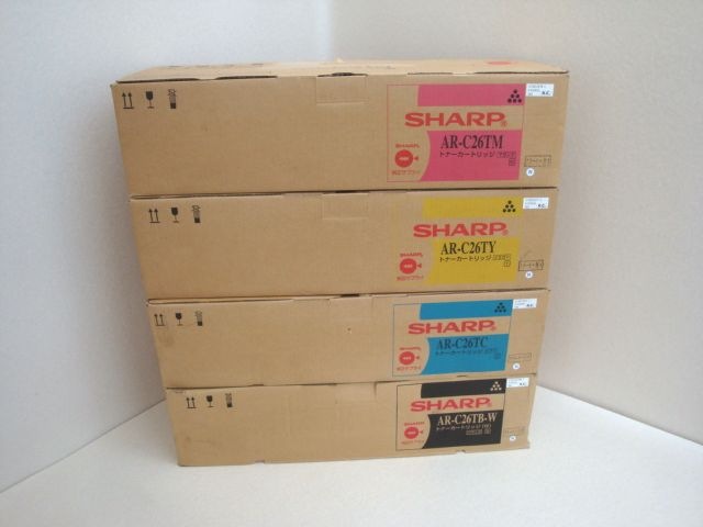 SHARP シャープ 純正 トナーカートリッジ AR-C26T 4色セット マゼンタ