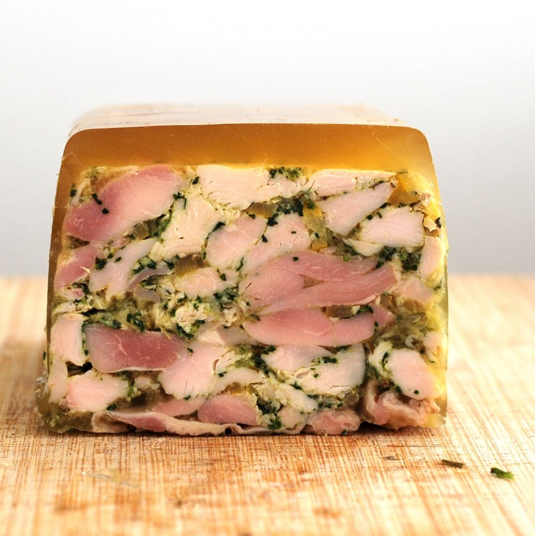 鶏肉とレモンのコンフィ、ハーブのプレッセ　約100g　一枚　冷凍