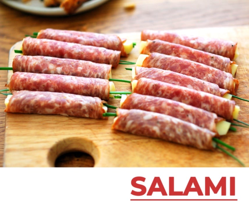 大判ソフトサラミ（加熱商品）　約80g　冷凍