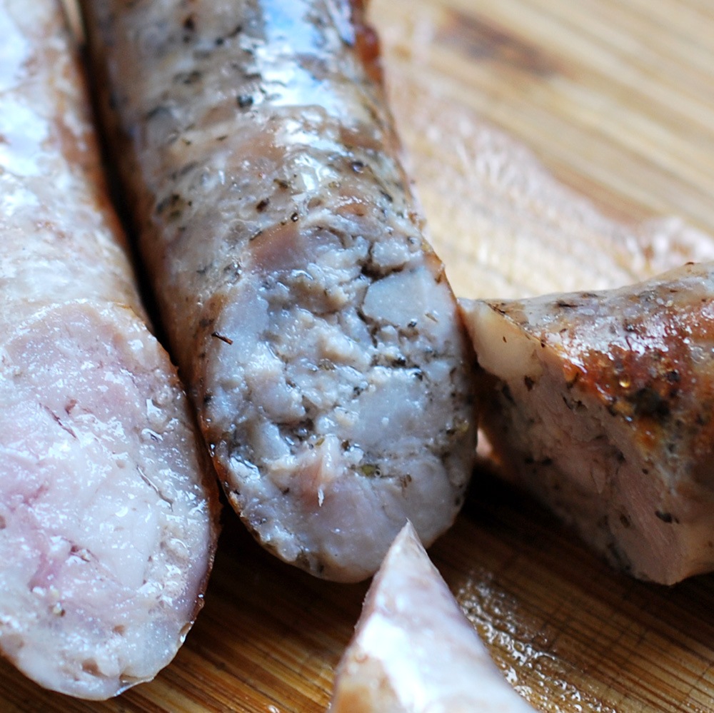 生ソーセージ（チューリンガーブラートブルスト）1本入、約120g　冷凍