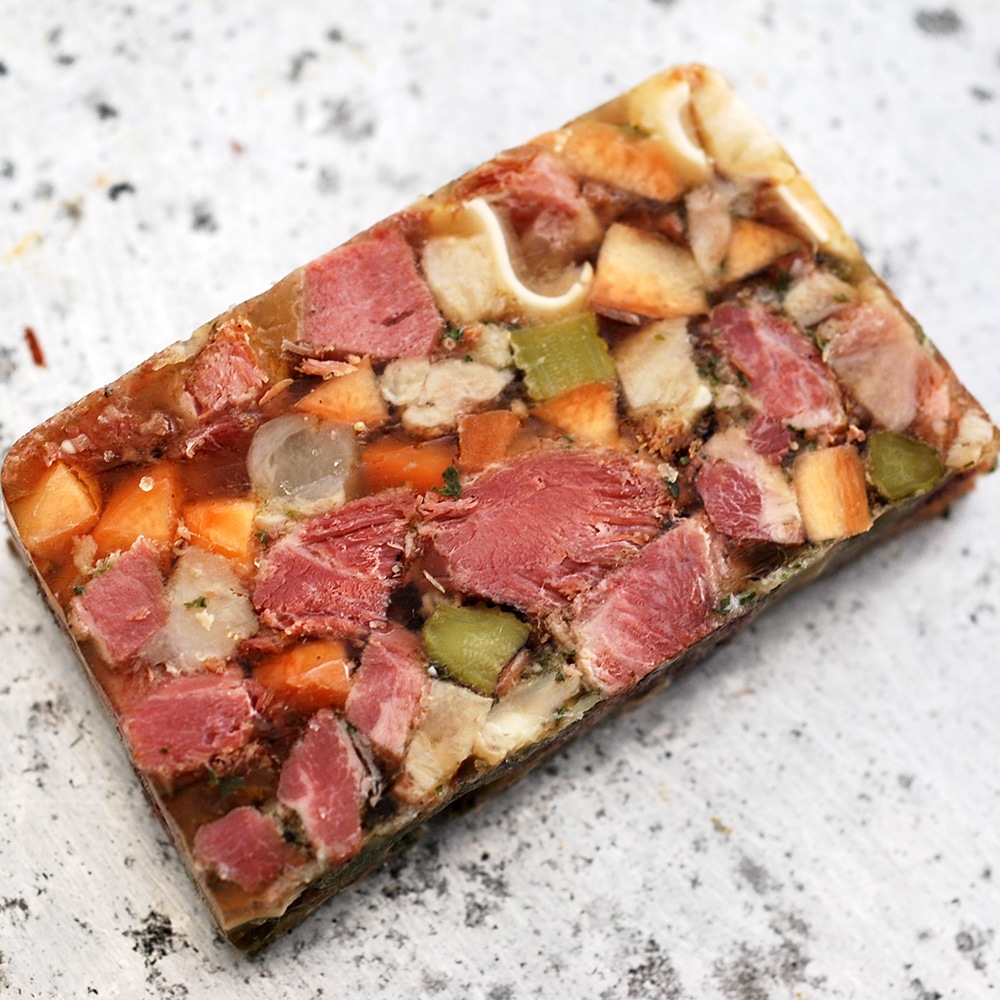 フロマージュ・ド・テット、ヘッドチーズ　約130g　一枚　冷凍　Fromage de Tete