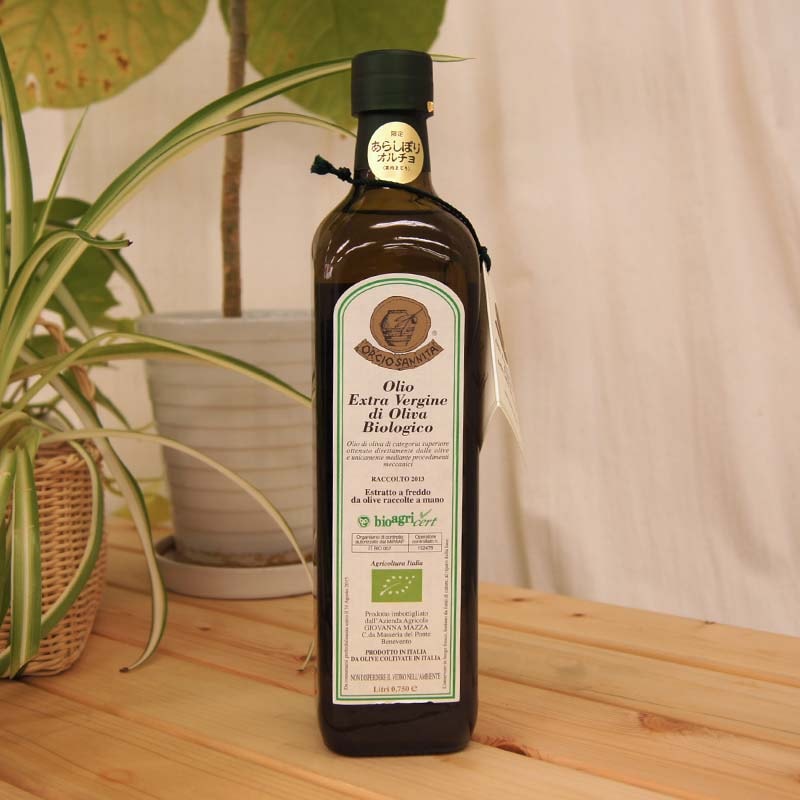 有機JAS エキストラ オリーブオイル 750ml、オルチョサンニータ（あらしぼり）
