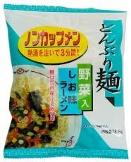 国産小麦粉使用 どんぶり麺・しお味ラーメン 4袋入り