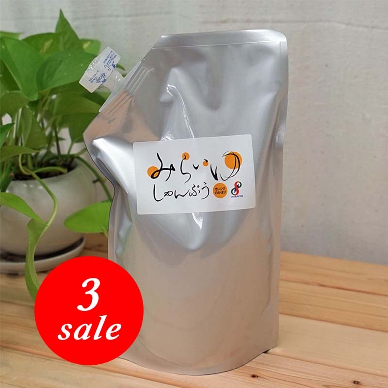 『みらいゆ しゃんぷぅ』 詰替 800mL×3個セット 5%オフ