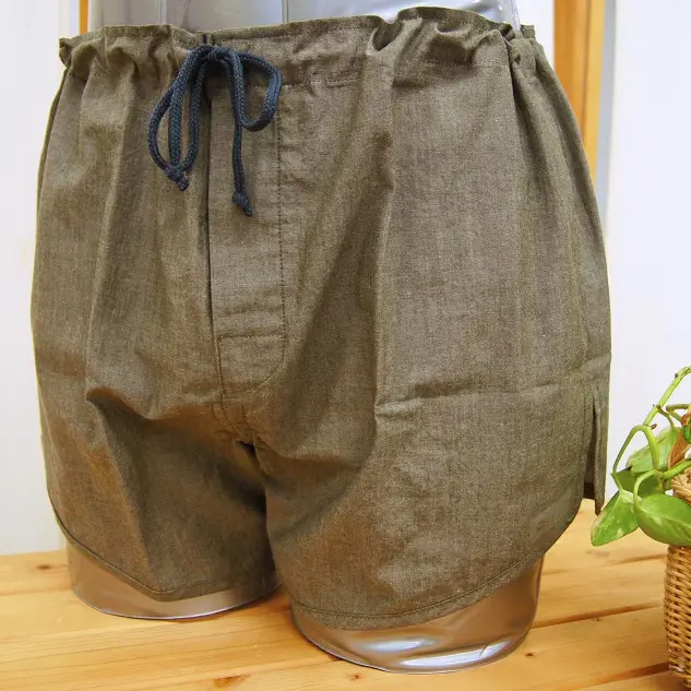 『ゆるエコ』Comfortトランクス ゆるゆる綿100% カーキ