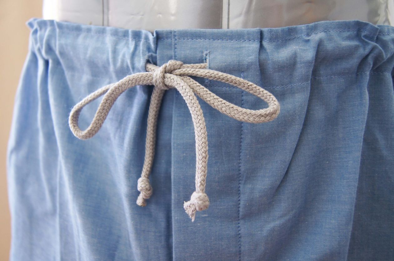 ゆるエコ』トランクス ゆるゆる綿100% スカイブルー | ヒクシポワタ