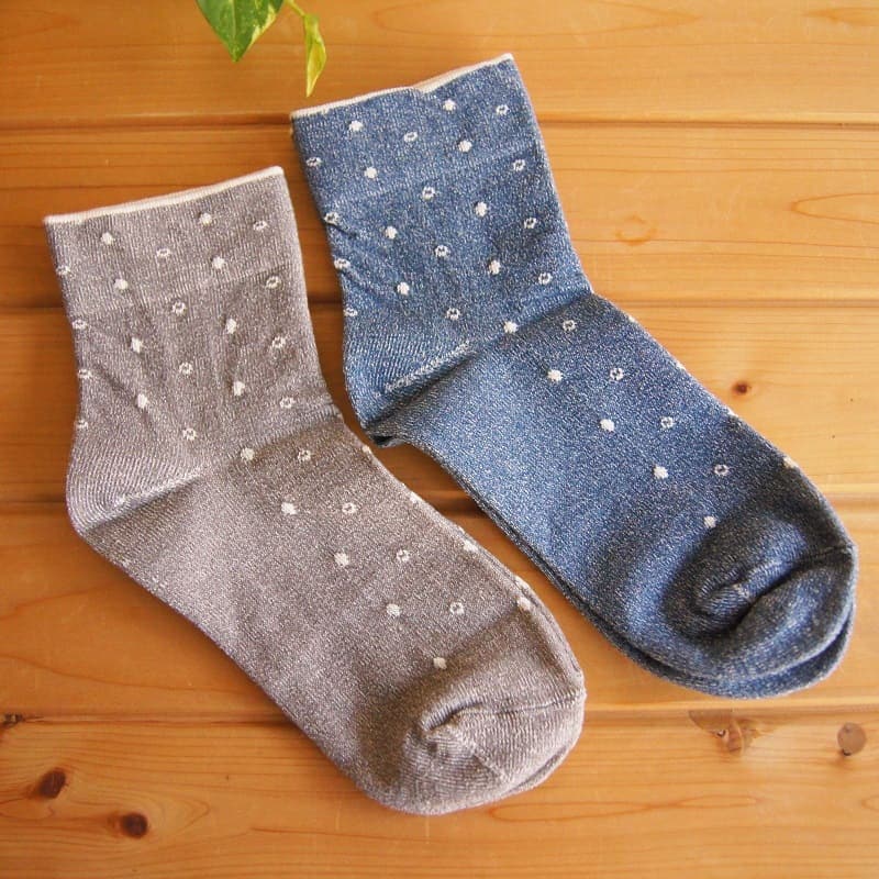 【天衣無縫】やさしいソックス 雨つぶ