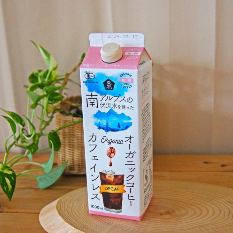 ムソー オーガニックアイスコーヒー カフェインレス 無糖 1000ml