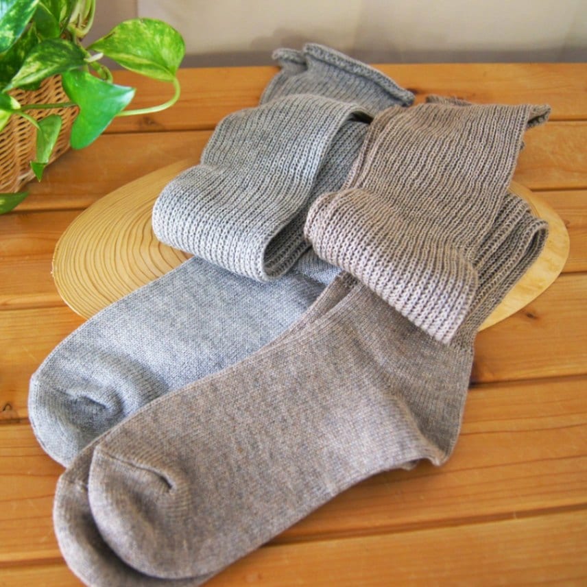 【天衣無縫】 ヤクとオーガニックコットン おとなのルーズソックス