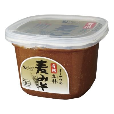 オーサワの有機立科麦みそ （カップ） 650g