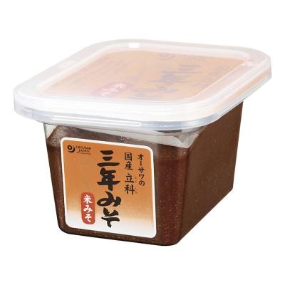 オーサワの国産立科三年みそ（米） 300g
