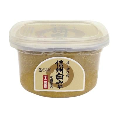オーサワの信州白みそ　（十二割糀 木桶仕込み） 750g