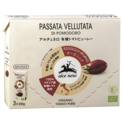 アルチェネロ　有機トマトピューレー（３パック入り） 600g（200g×3P）