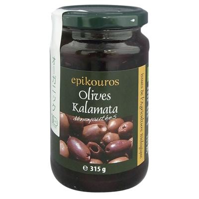 オーガニック　オリーブ粒（ブラック・カラマタ産） 315g