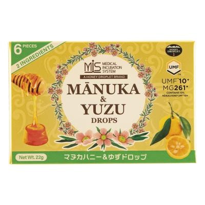 マヌカハニー＆ゆずドロップ 22g（6粒）