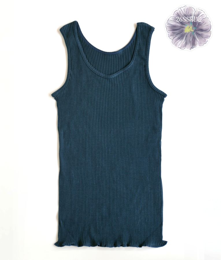 【天衣無縫】 リブタンクトップ ネイビー 2026SS限定カラー