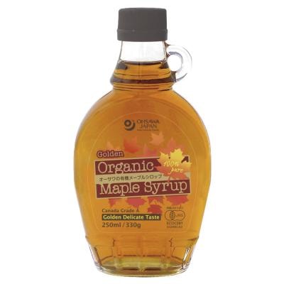 オーサワの有機メープルシロップ ゴールデン（デリケートテイスト） （ビン） 250ml（330g）