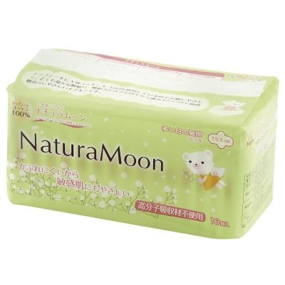 ナチュラムーン 生理用ナプキン（多い日の昼用 羽つき） 16個入
