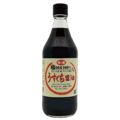 海の精 国産うすくち醤油 500ml