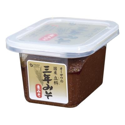 オーサワの国産立科三年みそ（麦） 300g