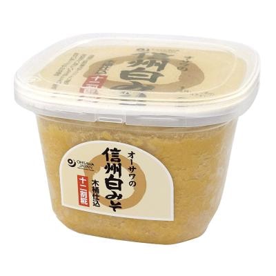 オーサワの信州白みそ （十二割糀 木桶仕込み） 750g