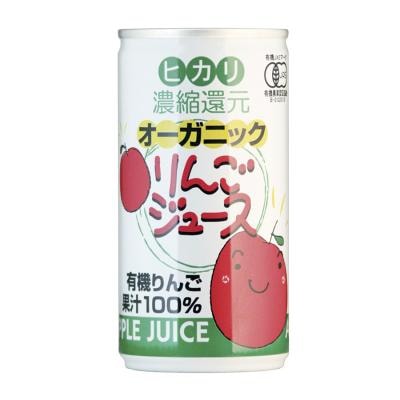 ヒカリ オーガニックりんごジュース 190g