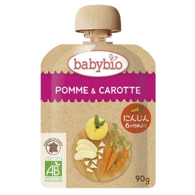 babybio 有機ベビースムージー （アップル・キャロット） 90g