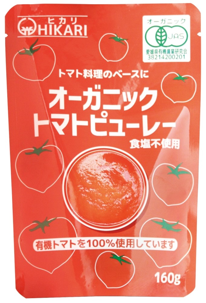 ヒカリ オーガニックトマトピューレー 160g
