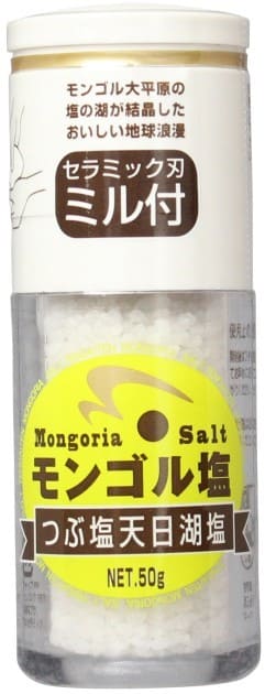 木曽路物産 モンゴル塩(ミル付き) 50g