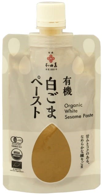和田萬 有機白ごまペースト 80g