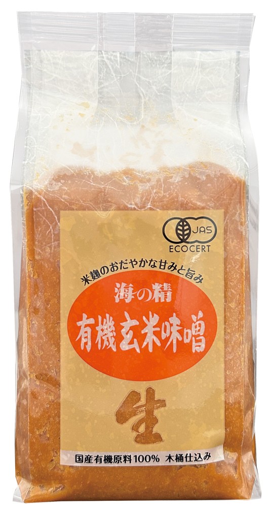 海の精 国産有機・玄米味噌 1kg