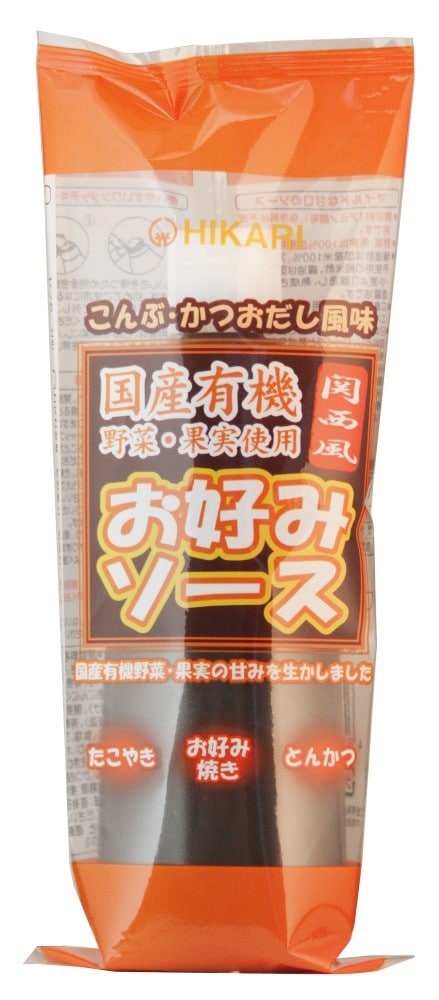 ヒカリ お好みソース関西風・チューブ 300g