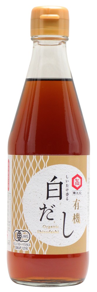 七福醸造 しいたけ香る有機白だし 360ml
