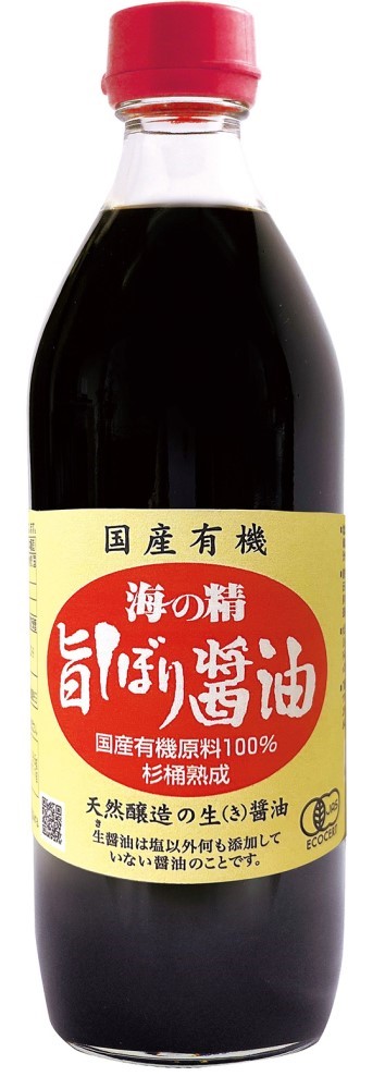 海の精 国産有機･旨しぼり醤油 500ml