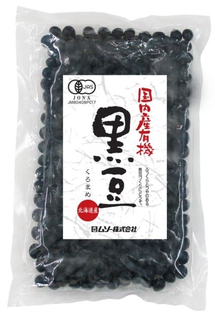 ムソー 国内産有機・黒豆 200g