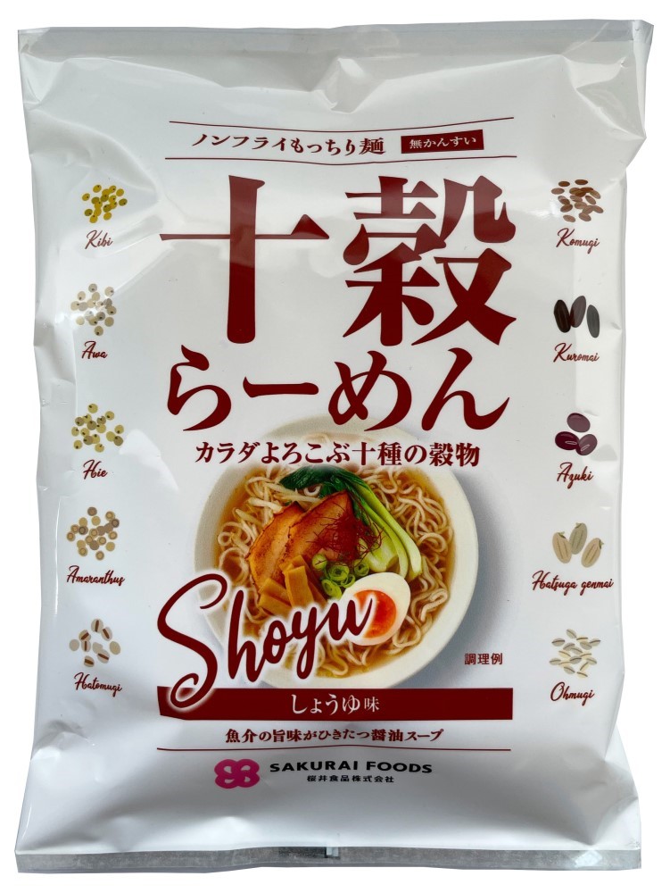 桜井 十穀らーめん・しょうゆ味 〈ノンフライ〉 89g