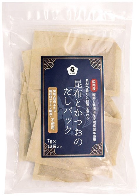 ムソー 昆布とかつおのだしパック 7g×12