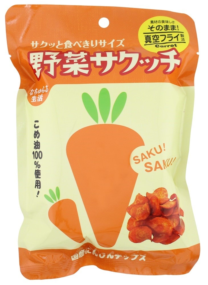 なちゅらる生活 野菜サクッチ・国産にんじんチップス(真空ﾌﾗｲ) 19g