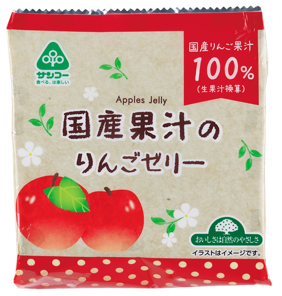サンコー 国産果汁のりんごゼリー 132g(22g×6個)