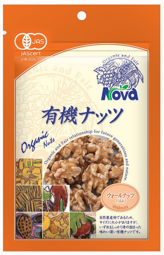 ノヴァ 有機ナッツ・ウォールナッツ 80g